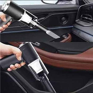 3-in-1 Cordless Vacuum Cleaner: USB Charge, For Car, Home & Pets - Black